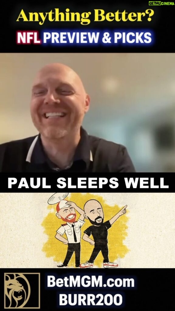 Bill Burr Instagram - Ol’ Pauly pick’em!! Two years beating the book. Sleeps like a baby. BURR200
