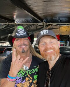 Bill Burr Instagram - Ole Billy Backstage had an incredible time watching Joan Jett, Poison, Motley Crue and Def Leppard KILL IT and Candlestick!!!! @bretmichaelsofficial @tommylee @mrjoebartnick @biancacristovao