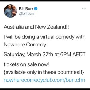 Bill Burr Instagram - link in stories and on billburr.com!