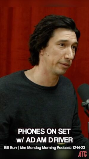 Bill Burr Instagram - Adam Driver joins me on the podcast this week. Ferrari opens Christmas Day. full interview link in bio