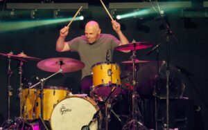 Bill Burr Instagram - On the Drums, Josh Freese, Bill Burr, Dave Lombardo and Steve Gorman. photos by Troy Conrad and Steve Rose #acdc #drummer #philrudd #bonscotttribute #deandelraystributetobonscott #deandelray #billburr #joshfreese #stevegorman #davelombardo
