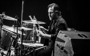 Bill Burr Instagram - On the Drums, Josh Freese, Bill Burr, Dave Lombardo and Steve Gorman. photos by Troy Conrad and Steve Rose #acdc #drummer #philrudd #bonscotttribute #deandelraystributetobonscott #deandelray #billburr #joshfreese #stevegorman #davelombardo