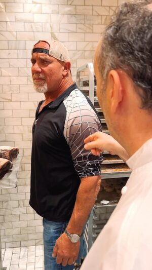 Bill Goldberg Instagram - The @wwe legend @goldberg95 causes a scene in the meat locker with @chefbarryb… 👀🥩

#BarrysDowntownPrime #CircaLasVegas #BillGoldberg #VegasEats #DTLV