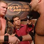 Bill Goldberg Instagram - #Goldberg meets #BrockLesnar at #SurvivorSeries 2003… and the rest is history. 💥 #Goldberg25 #WWEonSonyIndia