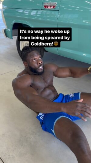 Bill Goldberg Instagram - He got up from being speared by GOLDBERG!!!🤯| PART 2 @ndo_champ @goldberg95 @lethalshooter #WWE #LethalShooter