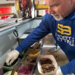 Bill Goldberg Instagram - I guess my boy took me seriously when I said that I’d work for food!😜 #whosnext @compadres_2020 #bestfoodintexas #bbq @sportsbettingag