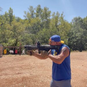 Bill Goldberg Instagram - #lifestyle video? #ammodump w/ the @stdgun #dp12 and a #45/70 #leveraction from the 1 and only @madpigcustoms  Definitely need to work on the slow and smooth is fast concept!!😳😉😎 #firepower #guns #sportsbetting.ag #shotgun #bullets #rangeday #12gauge #johnwick #videogameguns #pewpew #spear #jackhammer #whosnext #goldbergsgarage