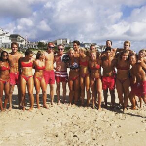 Bill Nye Instagram - Played ultimate this morning on a beach back east with a disk from out west.