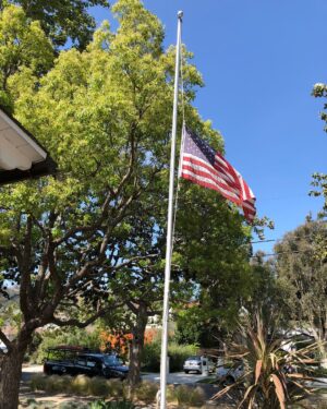 Bill Nye Instagram - Half Staff until noon / full staff at noon. To our service men and women - Thank you.