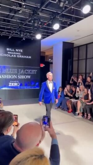 Bill Nye Instagram - Got to strut my stuff at the @bluejacketfashionshow. Big fun indeed.