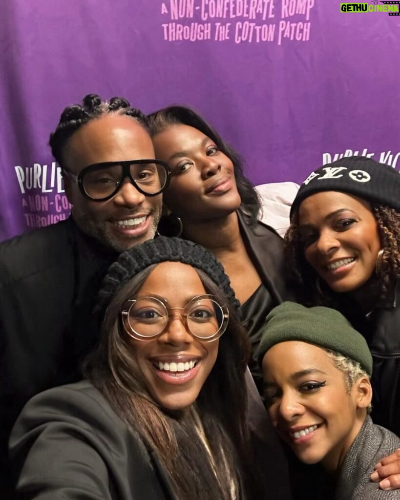 Billy Porter Instagram - Y’all! Please run and go see #PurlieVictorious! The show is funny and joyous and ends its run Feb 4, so don’t wait to get your tickets! ** Tony Award® winner Leslie Odom, Jr. stars in Purlie Victorious: A Non-Confederate Romp Through the Cotton Patch, the rousing, laugh-filled comedy by Kennedy Center honoree #OssieDavis that tells the story of a Black preacher’s machinations to reclaim his inheritance and win back his church.