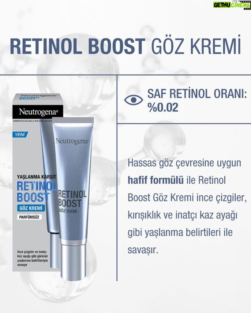 Birce Akalay Instagram - Herkese merhaba! Günlük cilt bakımının çok önemli olduğunu hepimiz biliyoruz. Karşınızda benim yaşlanma karşıtı cilt bakımı rutinim; 🔹 Tüm günün yorgunluğunu taşıyan cildimi geceleri Retinol Boost Gece Kremi'ni kullanarak nemlendiriyorum. 🔹 Ayrıca, her sabah ve gece yatmadan Retinol Boost Göz Kremi ile göz çevremi düzenli olarak besleyerek ince çizgilerimi azaltıyorum. Cildime gösterdiğim özenle kendimi her gün daha iyi ve ışıl ışıl hissediyorum. 🔹 Cilt bakımı rutinlerim bunlarla sınırlı değil elbette @neutrogenaturkiye ve beni takipte kalın. 💙
