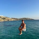 Blake Gray Instagram - executed this cannonball perfectly Mykonos, Greece