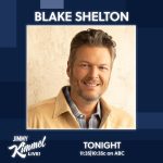 Blake Shelton Instagram – TONIGHT! Don’t miss Blake on @JimmyKimmelLive! Tune-in at 11:35/10:35c on @ABCNetwork. -Team BS