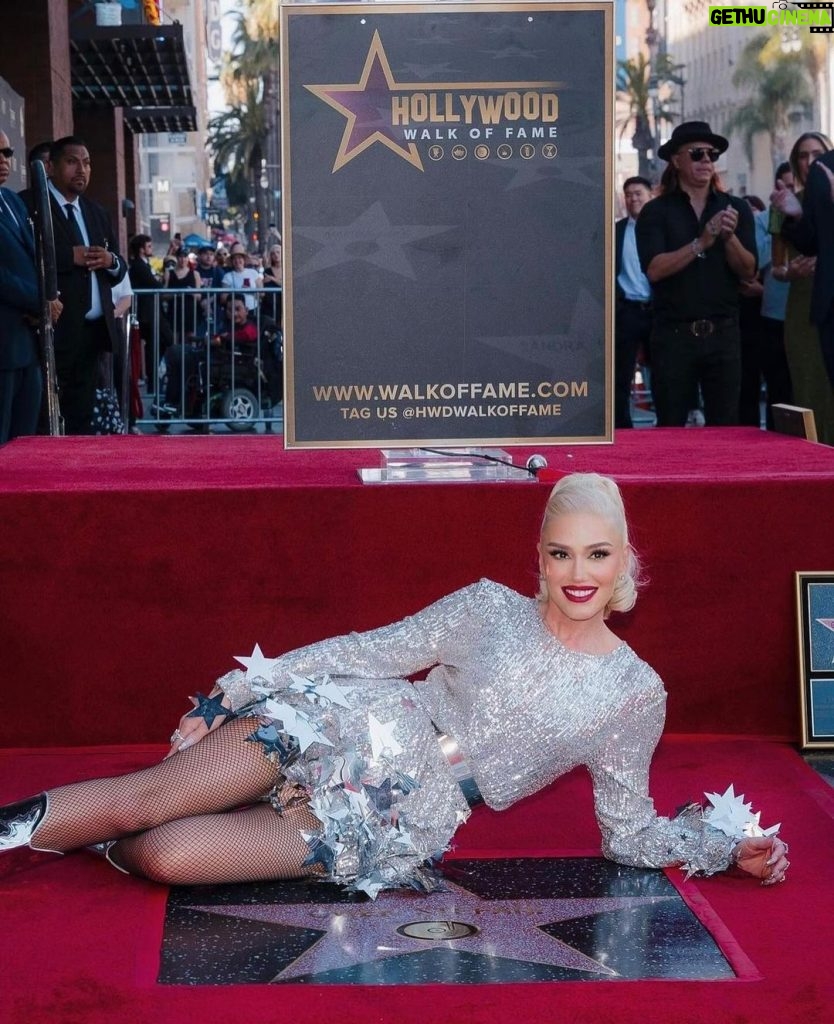Blake Shelton Instagram - If you look up star in the dictionary you'd see @gwenstefani's picture. Congratulations Gwen on receiving your very well-deserved @hwdwalkoffame star today. I'm so proud of you always.