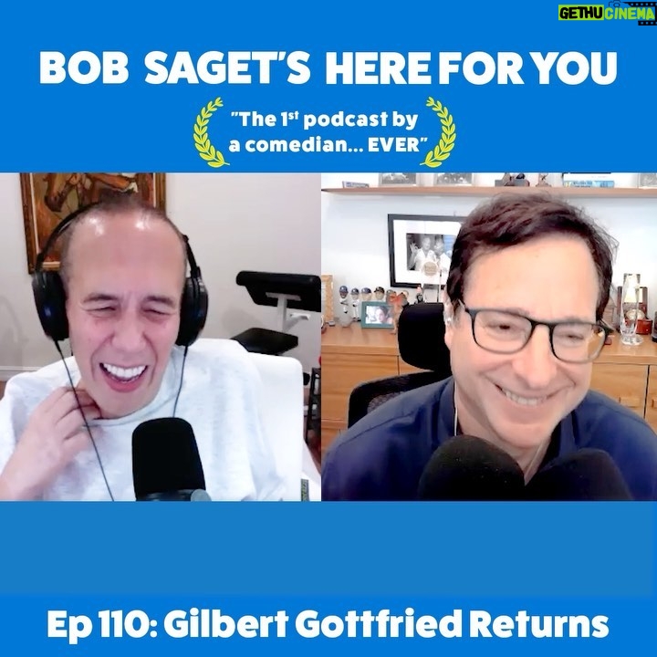 Bob Saget Instagram - Okay, TODAY’S NEW EPISODE is @realgilbert ‘s 2nd appearance on my podcast— And it’s for people over 16 or 17 only!!! —It’s titled—“Gilbert Gottfried Returns to Talk About His Dracula Impression, Touring in 2021, and Shares His Thoughts on Train Conductors.” Subscribe & Listen at: apple.co/bobsaget @applepodcasts @itunes @apple @applemusic @studio71us @studio71official @studio71uk @studio71it @studio71fr #comedypodcast #comedyinterview #podcastinterview