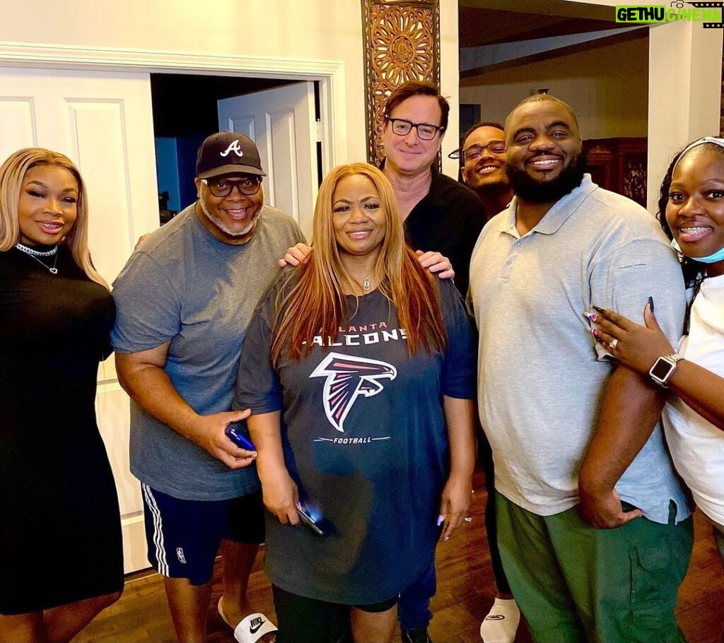 Bob Saget Instagram - Okay… so sometimes you meet a person who you feel kindred to. Comedians can sometimes be like that. Such is my new friendship with @comediennemspat - I’d seen her standup, then watched her new incredibly funny and smart sitcom @betplus - @themspatshow - Then had her on my podcast, and then— fell in love with this hilarious, strong, honest real woman who’s talent and depth also comes out in her new sitcom I feel you should all watch. After she and I talked on my podcast, she knew I was going to Indianapolis to do shows this weekend— and then she reached out and invited me to her house for dinner. Tonight, with her family, I just had the most genuine fun dinner, with a family that I am told I am “a new family member of.” So tonight, I had the pleasure of having dinner at their home. And treated like some traveling Uncle who came by to check in on people he cares about. What a gift life can be if you just let it be just that. As hard as these times are, tonight was a gift. And I have a made a new friend. This weekend, Ms. Pat will be performing in Pittsburgh while I’ll do my thing in Indianapolis. Two comic ships passing in the night. Damn, I love comedians. And I love Ms. Pat. Catch her on tour. You’ll love her.