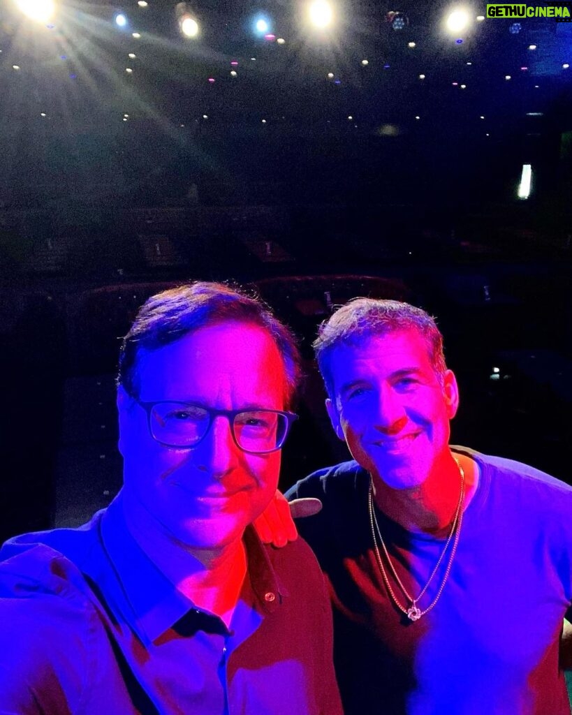 Bob Saget Instagram - Such a great time workin’ on my new stuff with the awesome audiences @breaimprov with @therealmikeyoung —and then were at @heliumcomedypdx in Portland, OR and @towertheatrebend in Bend, OR This tour is all about working on my new show all the way into 2022! Mike and I hope to see you out there. People need to laugh. Tickets at: bobsaget.com