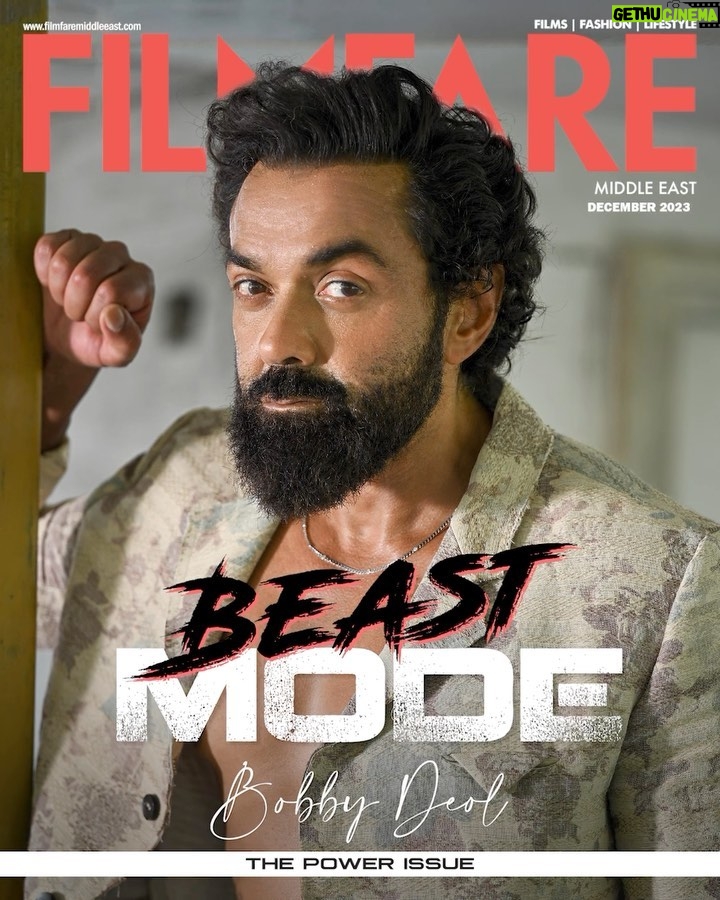 Bobby Deol Instagram - He’s raw, he’s hot and in his 2.0 version he’s rocking the screens like never before! Meet our December Digital Cover Star Bobby Deol who has been creating a flutter with his impactful, power-packed performances in recent times. First Aashram and now with Animal he seems to have reclaimed his spot and the crown! And in an exclusive interview with our Editor, Aakanksha Naval-Shetye, the star talks all about turning on the beast mode, nailing the menacing acts with ease, lessons learnt and he also makes a fun revelation when questioned about ruling the meme world as Lord Bobby! Interview coming up soon. Watch this space for more! Interview by : @aakankshanaval_aksn Photo-credit : @tinadehal Makeup artist : @makeup_sidd Hair : @shahrukhmohd (Hakim Aalim) Stylist : @taniadeol Artist PR : @communiquefilmpr Cover Designed by : @iamitcreates Cover animation : @jefclick Interview shot by : @khuramnaseemfilms @jafar.jef @cloud9.dxb . #Animal #BobbyDeol #RanbirKapoor #Bollywood #AnilKapoor #FilmfareMe #ffme