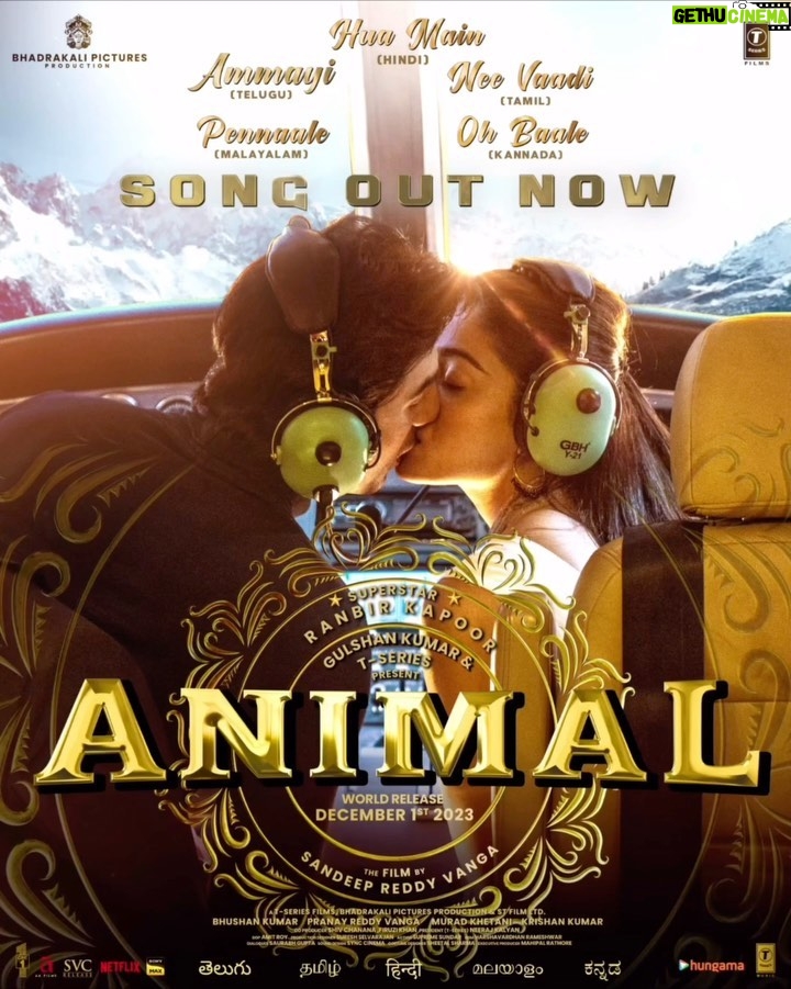 Bobby Deol Instagram - Presenting #HuaMain #Ammayi #Neevaadi #OhBaale #Pennaale from #Animal 🫶🏼 #Animal1stSong #AnimalTheFilm #AnimalOn1stDec @animalthefilm @anilskapoor #RanbirKapoor @rashmika_mandanna @iambobbydeol @tripti_dimri @jam8studio @raghavchaitanya @kapilkapilanmusic @manojmuntashir @anantha.sriram @mohanrajan_lyrici @varadarajazad#Mankombugopalakrishnan @ericpillai @sandeepreddy.vanga #BhushanKumar @pranayreddyvanga @muradkhetani #KrishanKumar @anilandbhanu @cowvala @tseriesfilms #BhadrakaliPictures @cine1studios @tseries.official @shivchanana @neerajkalyan24 @master_supremesundar @suresh.selvarajan @prithiveeraj @aafilms.official @srivenkateswaracreations @nirvanacinemas