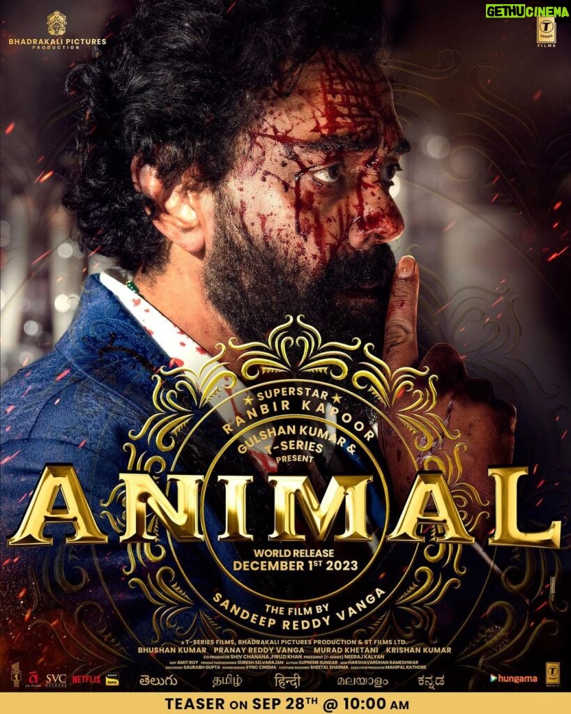 Bobby Deol Instagram - Animal ka Enemy. #Animal #AnimalTeaserOn28thSept #AnimalTheFilm #AnimalOn1stDec @AnimalTheFilm @anilskapoor #RanbirKapoor @rashmika_mandanna @tripti_dimri @sandeepreddy.vanga #BhushanKumar @pranayreddyvanga @muradkhetani #KrishanKumar @anilandbhanu @cowvala @tseriesfilms #BhadrakaliPictures @cine1studios @tseries.official @shivchanana @neerajkalyan24 @master_supremesundar @suresh.selvarajan @amitroy1973