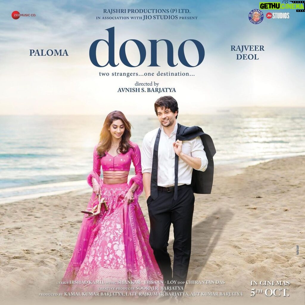 Bobby Deol Instagram - Get ready to meet #Dono at the grand trailer launch event on Mon, 4th September🫶🏻 Stay tuned!! Film In Cinemas - 5th October Directed by @avnish.barjatya Starring @the_rajveer_deol @palomadhillon @rajshrifilms @officialjiostudios #DonoTheFilm #SaveTheDate @donothefilm @zeemusiccompany