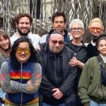 Bobby Lee Instagram - I’m too nervous to ask Cate Blanchett for a photo so I cropped a large group photo to highlight our proximity. @realeliroth @edgarramirez25 @curtisleejamie Also thank you to Jamie for inviting me to the most beautiful synagogue I’ve ever seen!