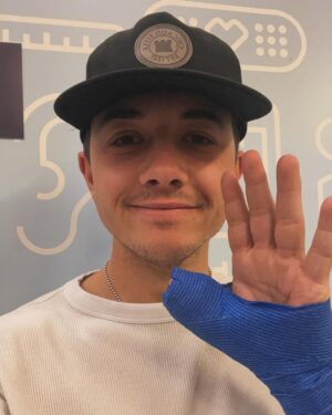Bradley Steven Perry Instagram - Dude what a great 24 hours. Shoutout to @porsche for saving my damn life. If you know me at all, you’ll know how much that last video makes me want to throw up. I’d break my other arm to get that car back. Not my fault btw