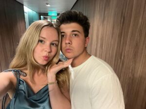 Bradley Steven Perry Instagram - Happy birthday crazy lady. 3rd photo is the girl I get to spend everyday with. 
I love you!