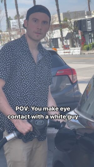 Brandon Calvillo Instagram - POV: You make eye contact with a white guy