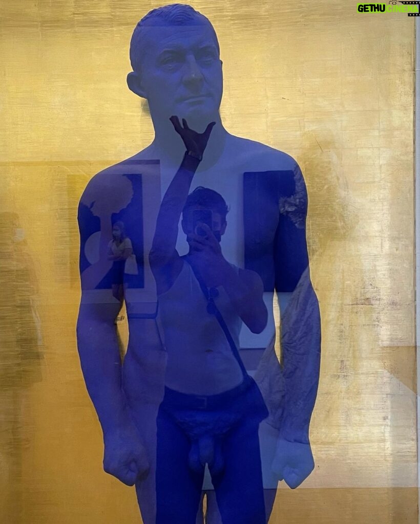 Brandon Flynn Instagram - inside Portrait of Arman by Yves Klein