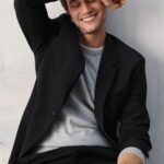 Brandon Flynn Instagram - Behind-the-scenes with @brandonflynn . An exploration in spring layers for city living.  Discover the new collection.