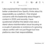 Brené Brown Instagram - A final update on the podcast pause. I appreciate this community and everyone’s willingness to wade through the tough conversations.