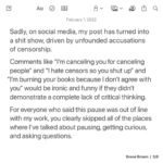 Brené Brown Instagram - Why I paused the podcasts. You can scroll through the post here or read it on the home page of brenebrown.com.