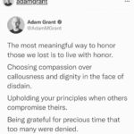 Brené Brown Instagram - A beautiful post by my friend @adamgrant on this difficult day - a call to courage.