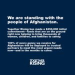 Brené Brown Instagram - I’ve seen this wholehearted community raise over a million dollars through donations that averaged between $5 and $10. If you have the resources, I’d really appreciate your help supporting @together.rising’s work with the people of Afghanistan during this crisis. Like many of you, I feel scared, sad, and overwhelmed with the pain in the world right now. I appreciate the invitation to give to an organization that supports the people on the ground who can best serve those in need. There’s a link in my profile or you can go to stories and swipe up.