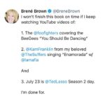 Brené Brown Instagram - And U.S. water polo and swimming are just starting. I just can’t.