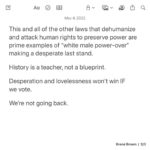 Brené Brown Instagram - Vote. #LFG