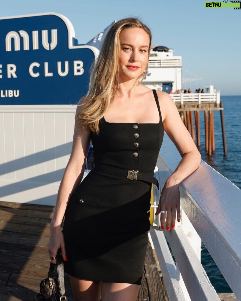 Brie Larson Instagram - You can never go wrong with a summer in Malibu. Thank you, @miumiu ☀️ #MiuMiuClub