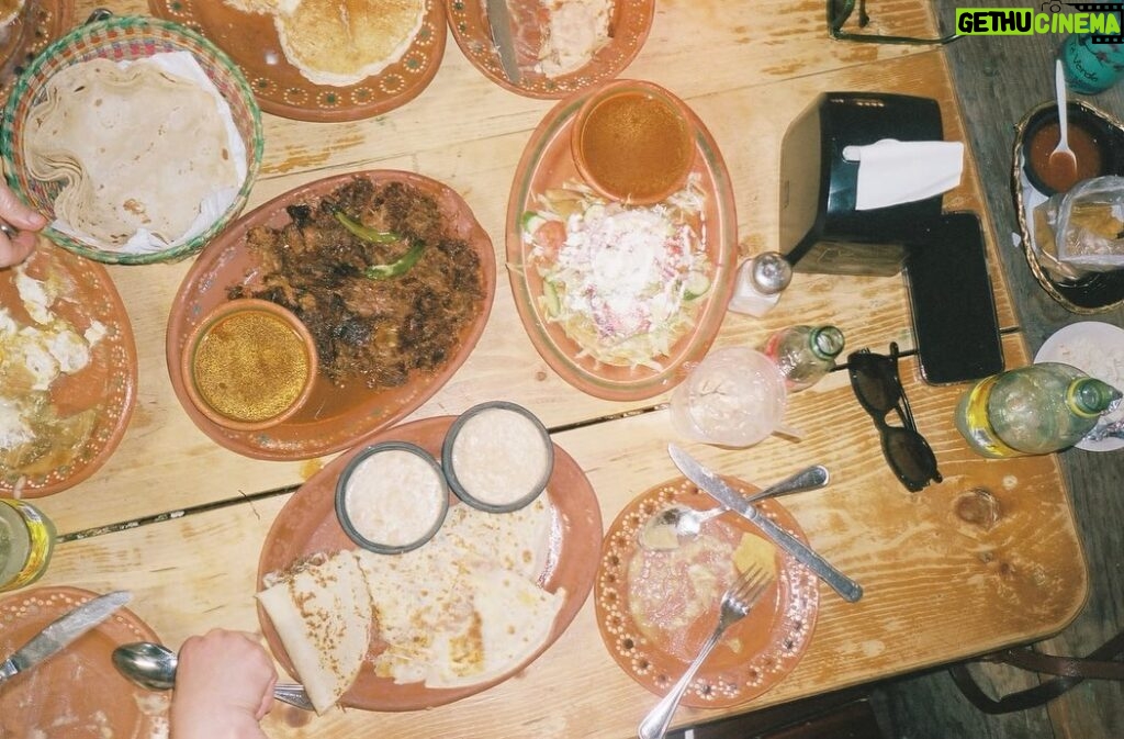 Brie Larson Instagram - Always have a minimum of three beverages on you (especially when the food looks like this)