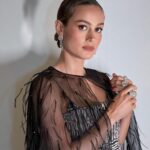 Brie Larson Instagram - a perfect dress for the Women in Motion Dinner 🖤 📸 @virgile.guinard & @ninapark
