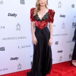 Brie Larson Instagram - @rodarte has my heart ❤️🖤 Honored to present @kateandlauramulleavy the award for Designers of the Year at the #FLAs Glam: @samanthamcmillen_stylist @brycescarlett @yukari.makeup @melanie.bauer.style