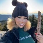 Brittany Renner Instagram - First hike in North Carolina thanks to @alltrails ✅ Aside from Runyon Canyon Park, this was my first time ever doing something like this…and alone at that! This entire experience was terrifyingly fun AND I LOVED EVERY SECOND OF IT 👁️👄👁️ I slipped when I walked too fast and fell when I looked too far ahead. Step by step, moment to moment, was the only way to go. Life in a nutshell. No words were spoken, but every truth was revealed in real time. I was the only person on the trail, yet, I never once felt alone. Everything was alive. I made sure to thank the trees that helped me maintain my balance along the way. To be that vulnerable was freeing. I dropped all my questions and worries when I stepped into the forest. When you’re in nature, your only choice is to be present. Nothing else matters. To be at its mercy is humbling…to marvel at its beauty is an honor…to understand we’re all connected is priceless ⛰️🌲🪨🪵🌱 ADVENTURE AWAITS!