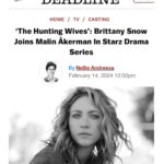 Brittany Snow Instagram - Nothing says romance & true love more than a sexy murder mystery!(?) Very excited for this. 💗 Thank you @rebecca_p_cutter @3artsentertainment @starz @lionsgatetv & @may_cobb for letting me be Sophie & get all turned upside down in Texas.