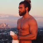 Brock O'Hurn Instagram - Can't say I wasn't cold when they took this photo.. Lol Changing on set 🌇 Filmed an incredible episode on the beach today for a new show coming out in July! Stoked to show you what's in store! Manhattan Beach, California