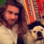 Brock O'Hurn Instagram - Made a famous friend here on the morning show in Germany and she has better hair than me! 😂 Lotte! 🐶 How cute is she?! ❤️ 😏