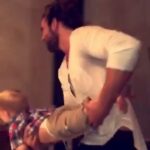 Brock O'Hurn Instagram - Who says you aren't supposed to play while you eat?!?!! The rules just changed with Uncle Brock tonight ! 😏 Flying superman for 30 minutes with this nugget 😍 He was so stoked lol