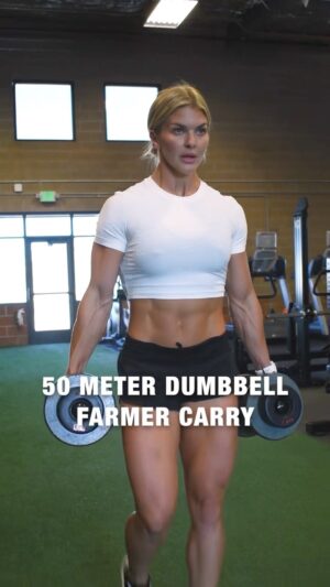 Brooke Ence Instagram - If this 15 minute Metcon doesn’t have you sweating, you’re doing it wrong 😅

Tip: Don’t go all out in the first round. Aim to make your third round your BEST round!

3 x 5 minute AMRAP:
200m Run
50m DB Farmer Carry
10 DB Squat Cleans
Rest 90 seconds between rounds
*start next round where you left off

Join the Naked Training 8-Week Challenge by September 18, get workouts like this DAILY, and stop guessing what you’re gonna do in the gym. We lay it all out for you. Plus, we have $8,500 in cash to giveaway + a trip to come see me in Utah! So sign up and let’s do this. Link in bio for more info.