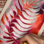 Bryce Dallas Howard Instagram - If my maximalist tendencies taught me one thing, it’s commit to the process and leave room for magic ✨ Because more than unknown, creativity is unpredictable. And in that space between what we hope, what we do, and what comes to fruition are endless possibilities that we simply can’t control. I’m learning that more and more with these watercolor experiments, especially how to practice judgment-free creativity. ⁣⁣⁣ ⁣⁣⁣ So keep creating. Don’t give up on it. ⁣⁣⁣ And save this video for when you need that reminder:)⁣⁣⁣ ⁣⁣⁣ #ArtExperiment #ArtLessons #Watercolor #WorldArtDay⁣⁣⁣ ⁣⁣⁣ [A series of three time lapse videos with BDH swatching a multitude of colors. At first she tries to make a painting out of it, but as the watercolor concentrates bleed and blend, she releases control. Once the backgrounds dry, BDH draws a leaf over it with black and silver acrylic ink. It’s not what she expected but she’s content with the journey.]⁣⁣⁣ ⁣⁣⁣ Music from Uppbeat⁣⁣⁣ “Cozy” by Prigida