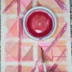 Bryce Dallas Howard Instagram - With all the support that I’ve received from my online family and the watercolor creatives here, I’ve been musing on how important community is in all that we do. Because being in community with others is not only about encouraging them but also challenging and really showing up for them. ⁣ ⁣ There’s that saying of “the circle rises together” and I think it’s so true. If we focus on lifting each other up, instead of operating in isolation, the growth and the wins are shared – tenfold. And I guess that’s what community is to me: people in my life who I want to grow with and who inspire me to grow. ⁣ ⁣ Tag someone in the comments who you’re rooting for! 🎉⁣ ⁣ [A close-up timelapse of BDH sketching two rows of four stained-glass-esque windows or geometric shapes. This one took a while for it to pay off but BDH had fun watching the layers of shapes and magenta and pink colors come together.]⁣ ⁣ #Watercolor #WatercolorArt #WatercolorForBeginners #NetworkingInReverse